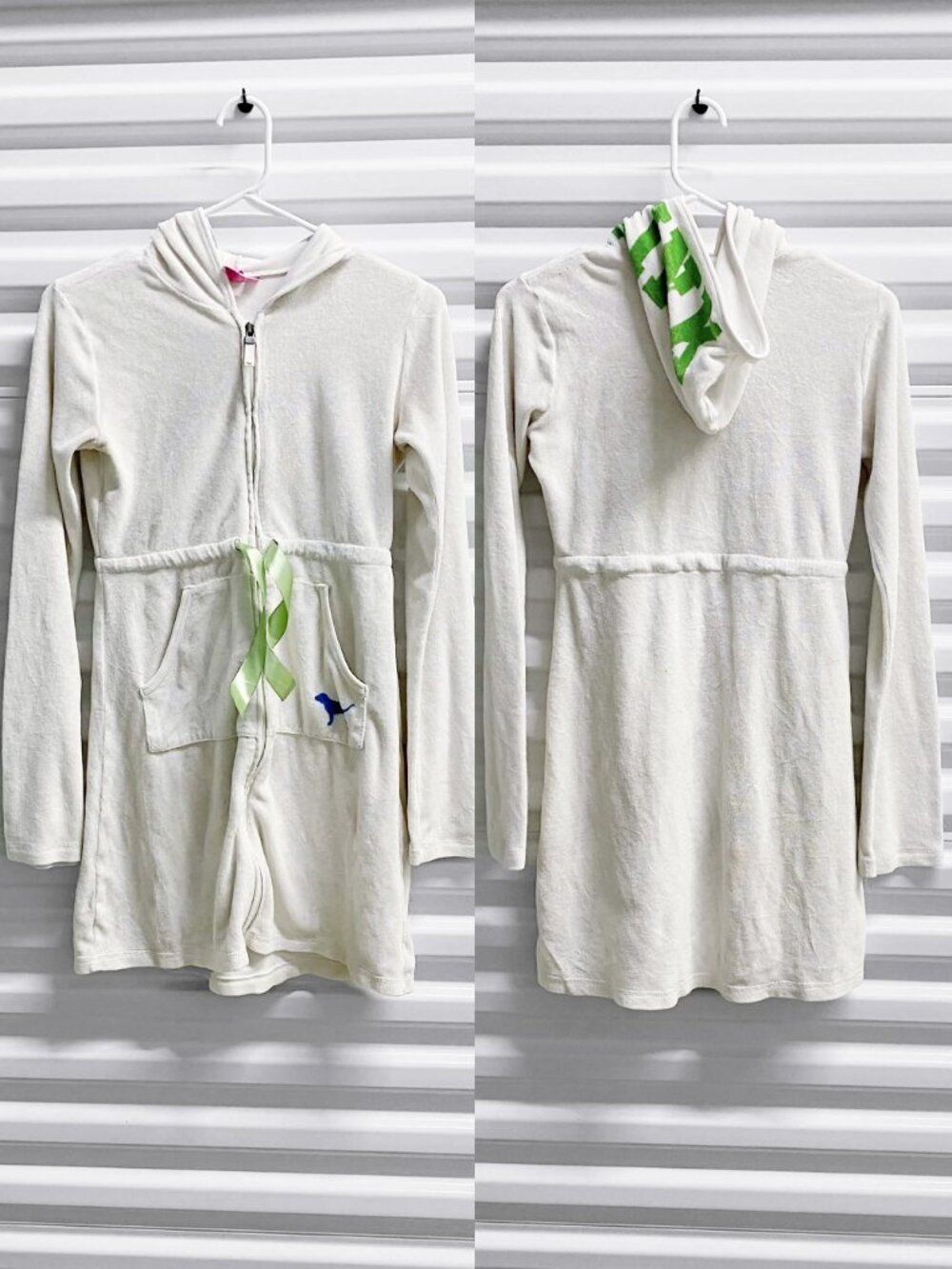 Y2K 2006 Victoria's Secret PINK Hibiscus Summer Terry Beach Coverup Sz S